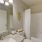 a bathroom with a large mirror